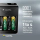 Універсальне ЗУ Varta LCD PLUG CHARGER+ (57687) +4x2100mAh, AA/AAA/"Крона", LCD, 4+1 канали, Blister - зображення 10