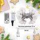 Світлодіодна гірлянда Lezonic в формі матових кульок, 120 LED, 12 м, IP44, 8 режимів, з таймером, різнокольорова, прозорий дріт, з пультом, живлення від мережі 220В - зображення 4