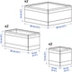 Набір контейнерів IKEA SKUBB 6 шт. Білі (428549) - зображення 4