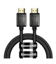 Кабель Baseus High Definition Series Cable HDMI 8K to HDMI 8K Adapter Zinc Alloy 1m WKGQ000001 Black - зображення 1