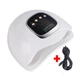 LED+UV профессиональная лампа для маникюра, наращивания ногтей SUNx15 MAX 66 LED 180 W белая шнур 2м - изображение 1