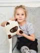 Мягкая игрушка обнимашка антистресс Сиамский Кот батон 70 см My Kigu Бежевый (9048) - изображение 5