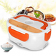 Ланч-бокс с подогревом 2в1 Electronic Lunchbox для еды от сети и от прикуривателя пищевой термос ланчбокс - изображение 2