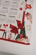Полотенце кухонное из хлопка Calendario 2024 с рисунком календаря на итальянском языке Centrotex - изображение 4
