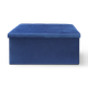 Пуф для хранения велюровый MVM двойной TH-06 Синий (TH-06 BLUE) - изображение 1