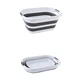 Відро складане MVM BIN-18 26L Біло/сіре (BIN-18 26L WHITE/GRAY) - зображення 2