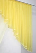 Кухонный комплект VR-Textil №062к шторка с ламбрекеном бежевый с желтым 150х170 см (59-725) - изображение 5