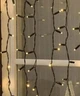 Вулична світлодіодна гірлянда штора 400 LED, 3x2м, чорний каучук, 8 режимів + стабільний, 220 В, IP44 Теплий білий - зображення 4