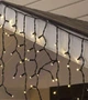 Вулична світлодіодна гірлянда штора 300 LED, 3x2м, чорний каучук, статичний режим, 220 В, IP65 Теплий білий - зображення 3