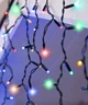 Гирлянда бахрома уличная с мерцанием, 5x0,6м, 140 LED+FLASH, черный каучук, 30 нитей, Мультиколор - изображение 5