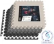 Мат-пазл Hop-Sport EVA 1см HS-A010PM 9 частей 60x60 черный белый серый защитные маты пазлы - изображение 9