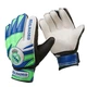 Футбольные вратарские перчатки с защитой пальцев Latex Foam REALMADRID сине-салатовые размер 9 GGLG-RM1 - изображение 3