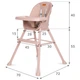 Стульчик для кормления 4в1 Kidwell Eatan Pink - изображение 12
