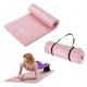 Коврик для йоги Queenfit NBR 1 5 см розовый гимнастический каремат Queenfit комфортный - изображение 1