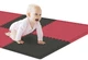Мат-пазл Hop-Sport EVA 1см HS-A010PM 6 частей 60x60 см черно-красный спортивные маты татами - изображение 7