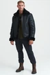 Чоловіча чорна дублянка B-3 Schott NYC 5649 XL - изображение 5