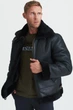 Чоловіча чорна дублянка B-3 Schott NYC 5649 XL - изображение 11
