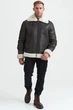 Шкіряна коричнева дублянка B-3 Schott NYC 5648 L - изображение 5