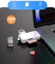 Картридер OTG 6 in 1 трансформер, TF, MicroSD, MicroUSB, USB, USB-Flash, Type-C. Компактный, черный - изображение 4