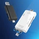 Картридер OTG 6 in 1 трансформер, TF, MicroSD, MicroUSB, USB, USB-Flash, Type-C. Компактный, черный - изображение 7