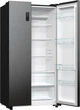 Холодильник SBS Gorenje, 179х67х92см, 2 двері, 356(191)л, А++, NF+, Інв., Зона св-ті, Зовн. Диспл, чорний - изображение 4