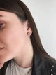 Готичні панк сережки з каменями із медичної сталі ES-052 - зображення 8