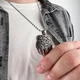 Кулон ведмежа лапа з щасливим вузлом із медичної сталі PS-040 - изображение 8