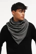 Шарф унисекс My Scarf двухсторонний , клетка серый кэжуал вискоза, трикотаж в мелкую клетку - изображение 7
