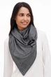 Шарф унисекс My Scarf двухсторонний , клетка серый кэжуал вискоза, трикотаж в мелкую клетку - изображение 2