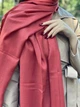 Шарф My Scarf однотонний кораловий кежуал бавовна яскравий loook - зображення 6