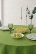 Водоотталкивающая скатерть на стол TouchableLinen 1 шт 150 см x 250 см Оливковий Хлопок с тефлоновым покрытием - изображение 2