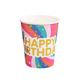 Стаканчики Бумажные Одноразовые Happy Birthday | Разноцветный - изображение 1