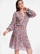 Sukienka trapezowa damska Figl M859 S/M Wielokolorowa (5902194409087) - obraz 1