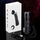Водонепроницаемая металлическая USB зажигалка с фонариком, со встроенным аккумулятором, электроимпульсная 2 дуги (черная) (DRAGON, F202) - изображение 10