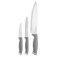Набор ножей Ardesto Gemini Gourmet AR2103GR нержавеющая сталь 3cr13/пластик 3шт серый - изображение 1