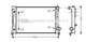 Радіатор, Система охолодження двигуна Ava (AIA2158) - зображення 1