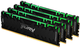 Оперативна пам'ять Kingston Fury DDR4-3600 32768MB PC4-28800 (Kit of 4x8192) Renegade RGB 1Rx8 Black (KF436C16RBAK4/32) - зображення 1