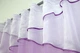 Кухонна занавіска VR-Textil № 078к бузковий із білим 270х150 см (59-727) - зображення 3