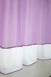 Кухонна занавіска VR-Textil № 078к бузковий із білим 270х150 см (59-727) - зображення 5