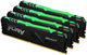 Оперативная память Kingston Fury DDR4-3200 65536MB PC4-25600 (Kit of 4x16384) Beast RGB Black (KF432C16BBAK4/64) - изображение 1
