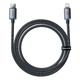 Кабель зарядный Baseus Crystal Shine USB Type C to Lightning 20 Вт 1.2 м Black (CAJY000201) - изображение 4