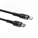 Кабель зарядний Baseus Cafule Cable USB-C PD to Lightning 18W QC3.0 1м Black/Grey (CATLKLF-G1) - зображення 4