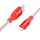 Кабель заряджання BOROFONE BX96 USB to Lightning (2.4A) екстра міцність (1M) для Apple Lightning to USB для iOS пристроїв iPhone/iPad/iPod - зображення 3