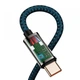 Кабель зарядный Baseus USB-C to USB-C Legend Series Elbow 100W 2m Blue (YM0479) - зображення 6