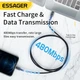 Зарядний кабель Essager Lightning-Type-C PD 27W Fast Charger 1 м Blue (EXCTL-CG03) - зображення 4