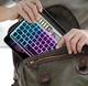 Беспроводная прозрачная Bluetooth-клавиатура + мышка с подсветкой RGB, аккумуляторная клавиатура для планшета и других устройств iOS Android Windows - изображение 6