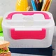 Ланч бокс электрический с подогревом lunch heater 220 v pro, ланч бокс от сети. цвет: розовый - изображение 4