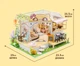 Ляльковий 3D будиночок конструктор Румбокс Cat Cafe Garden M2111 із захисним куполом від пилу - зображення 8