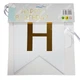 Гірлянда паперова "Happy Birthday" біла - зображення 2
