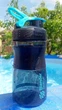 Шейкер BlenderBottle SportMixer с шариком 590 мл Черно-голубой (SM 20oz Black/Teal) - изображение 3